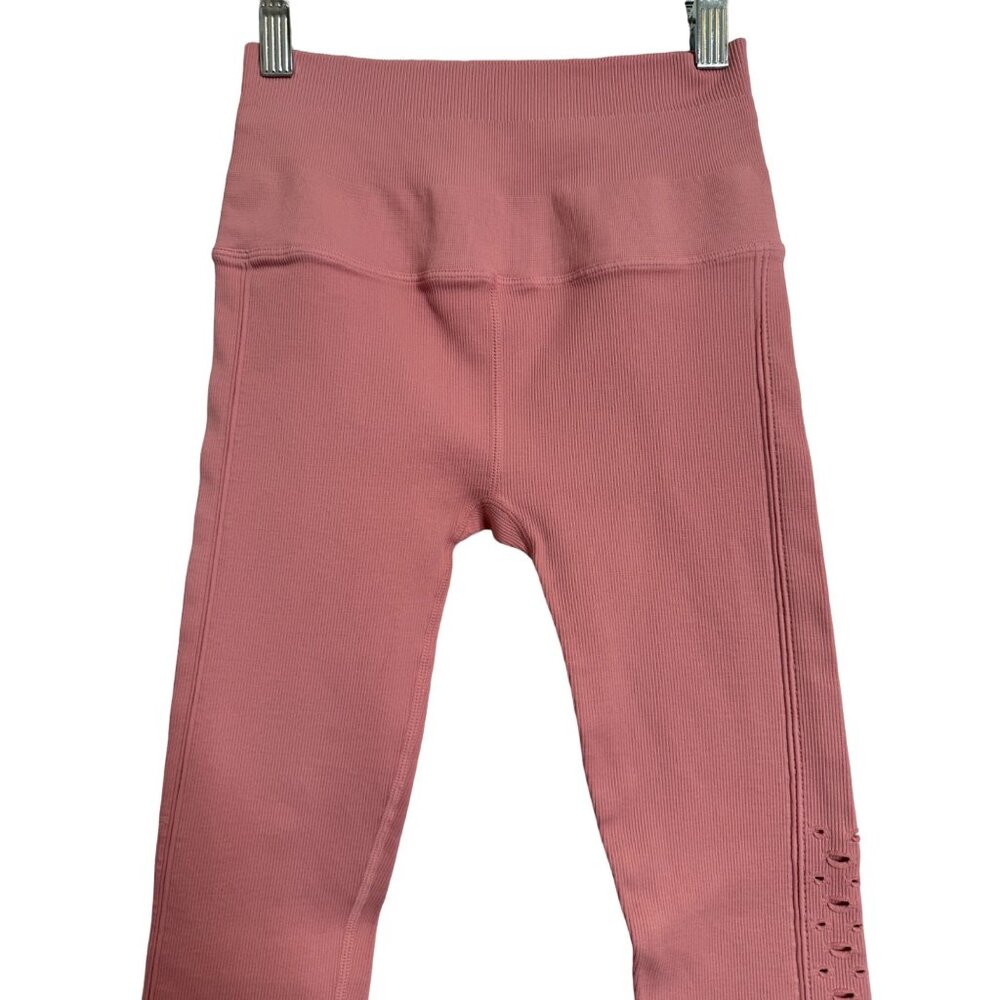 Spiritual Gangster Self Love Leggings Size XS  Pink High Waist Cut Out Design Le - Picture 10 of 10